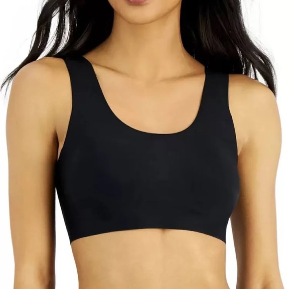 ALFANI INTIMATES Laser Cut Seamless Wireless Bralette, Black, Sizes: Sm & M, NWT - Picture 1 of 6